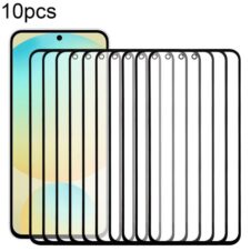 10pcs Front Screen Outer Glass Lens with OCA Optically Clear Adhesive for Samsung Galaxy S24 FE SM-S721B