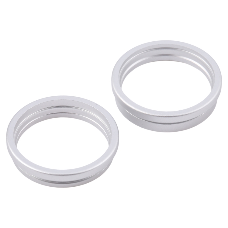 High Quality Rear Camera Glass Lens Metal Outside Protector Hoop Ring for iPhone 16 Plus 2pcs/set - 图片 2