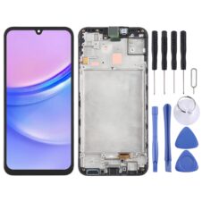 For Samsung Galaxy A15 4G SM-A155F Original LCD Screen Digitizer Full Assembly with Frame (Black)